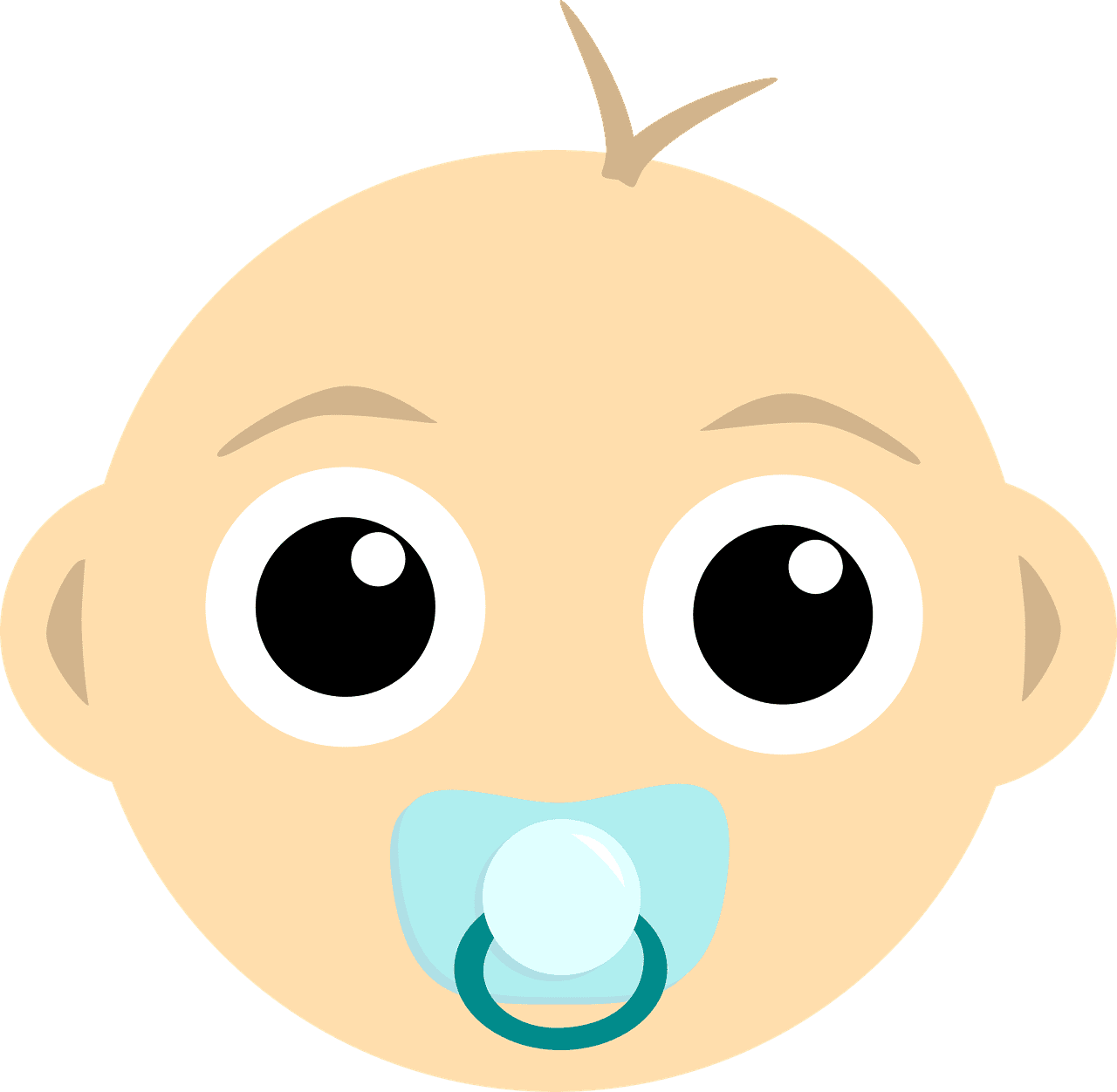 Image dessin animé d'un bébé